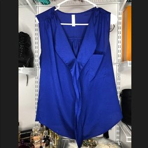 Cobalt blue sleveless blouse